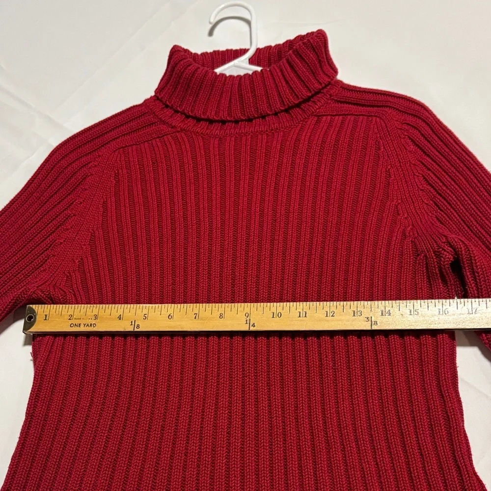 Hillard & Hanson Vibrant Red Cowl Neck Sweater -301sku